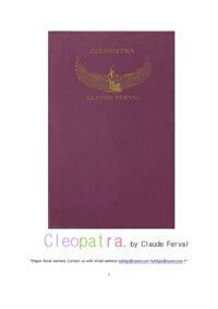 고대 이집트여왕 크레오파트라 (The Book of Cleopatra, by Claude Ferval) 커버