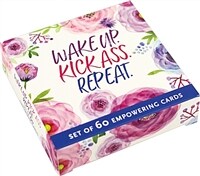 Wake Up, Kick Ass, Repeat Motivational Cards (60 Pack) (Other)