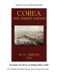은둔자의 나라 한국 (The Book of Corea.The Hermit Nation., by William Elliot Griffis) 커버